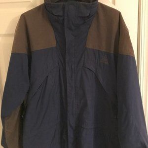 Vintage Nike ACG Fleece Lined Mountain Parka Jacket M Blue Gray Outdoors